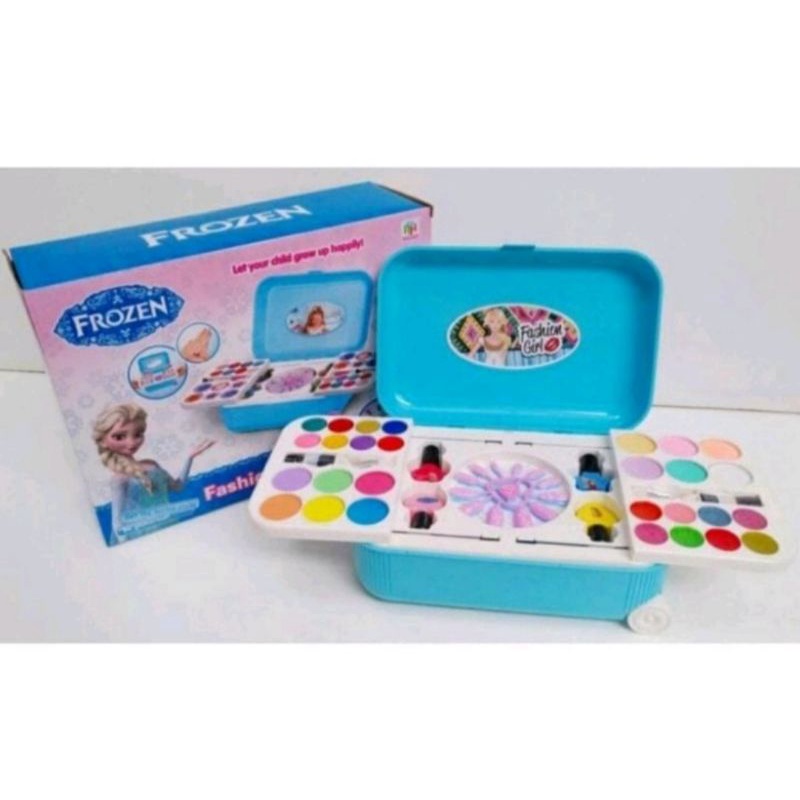 Mainan alat make up koper rias anak MAINAN ANAK PEREMPUAN & NAIL ART SET / MAINAN DANDAN-FROZEN