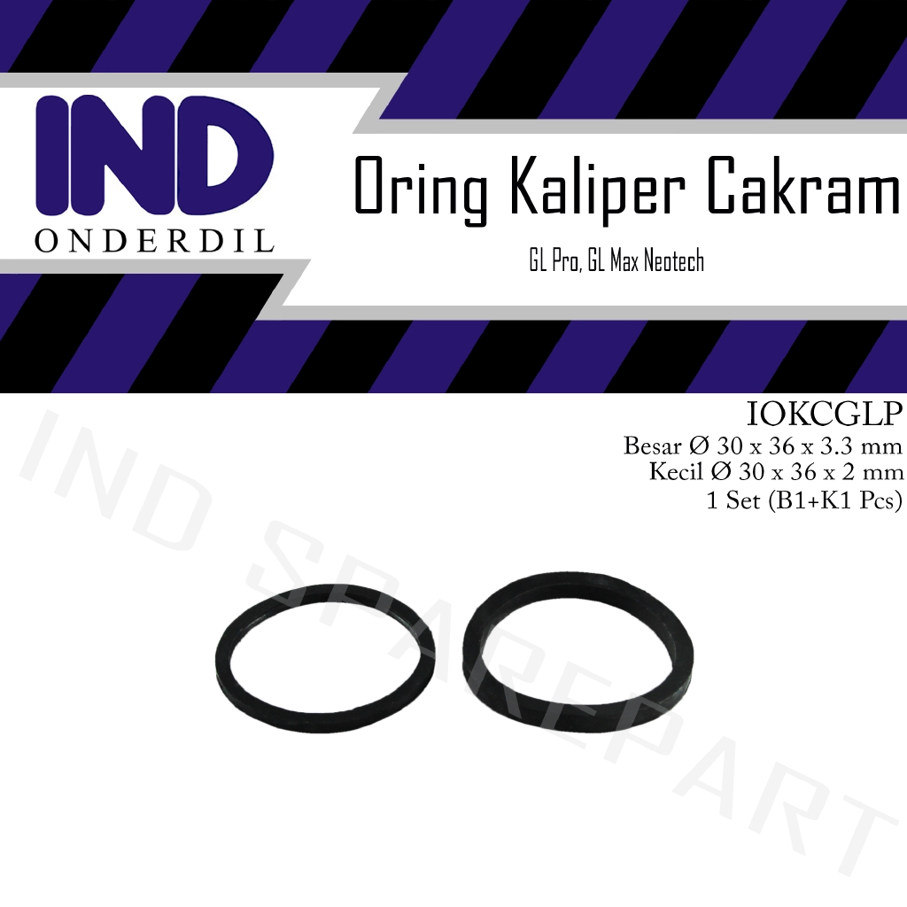 Oring-O Ring-Karet-Seal-Sil Piston Kaliper-Caliper Cakram Kepala Babi-Baby Depan Honda GL Pro/GL Max