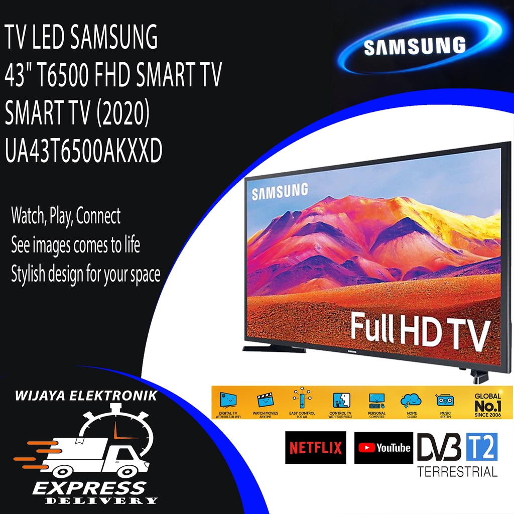 TV LED 43 INCH SAMSUNG 43T6500 SMART TV DIGITAL TV FULL HD
