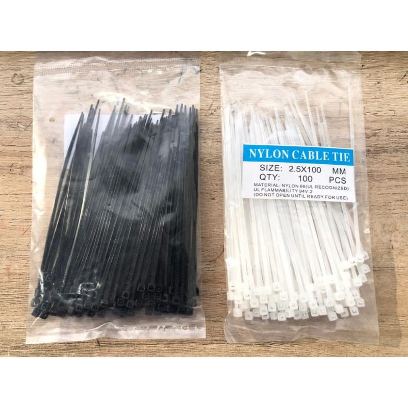 Kabel Tis Cable Ties Pengikat Kabel 2.5cm x 10cm - 100 pcs - Hitam