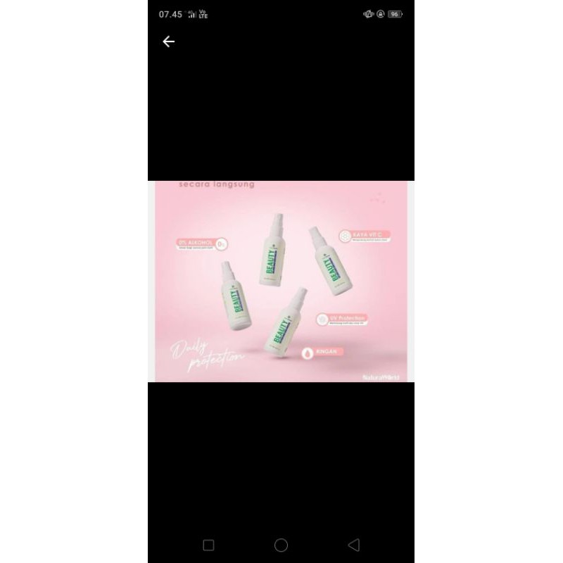 Natura Beauty Spray Glutathione Collagen