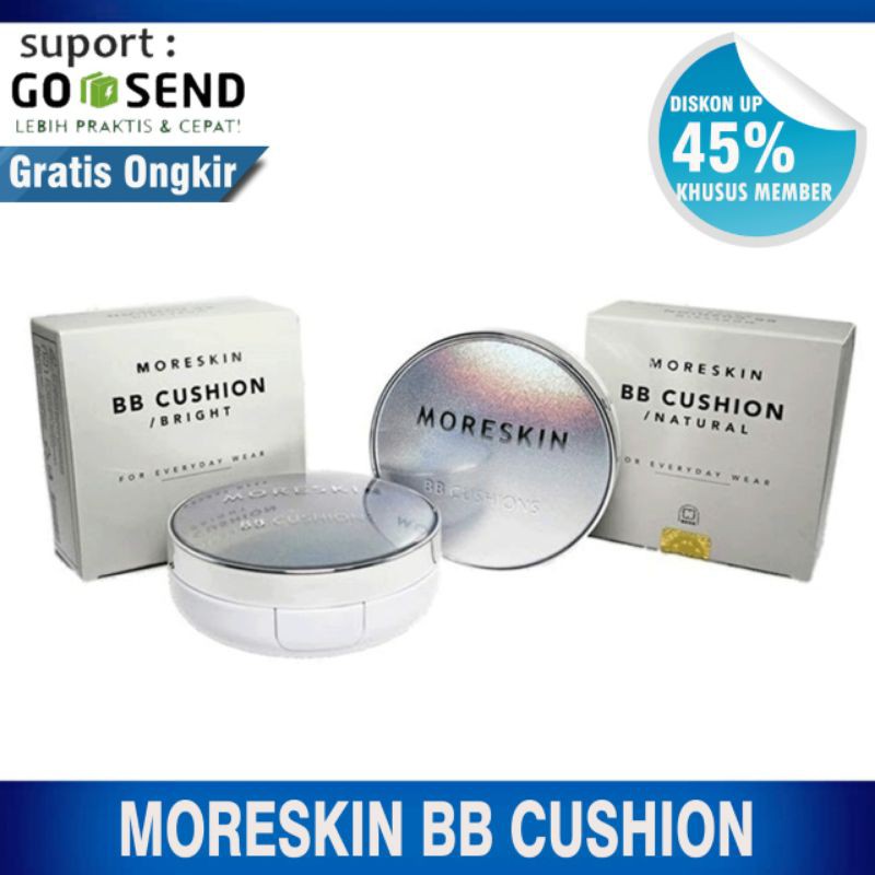MORESKIN BB CUSHION +  BB CUSHION NATURAL + BB CUSHION BRIGHT + MORESKIN NASA