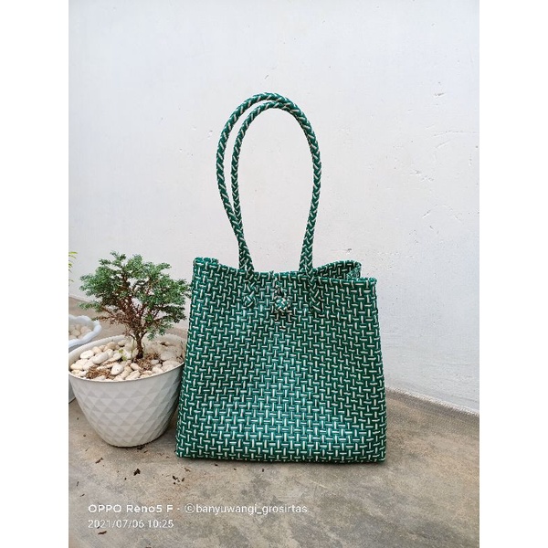 tas jali size L/tas anyaman jali /tas anyaman plastik/tas jali premium/tas jali anyaman