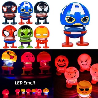 LED SPRING DOLL AVENGER BONEKA KEPALA  GOYANG  SPRING DOLL 