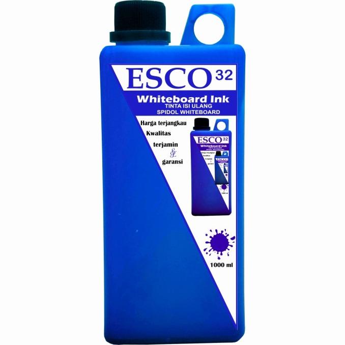 

!!!!!!] Tinta isi ulang spidol papan tulis whiteboard esco 32 Biru 1000 ml