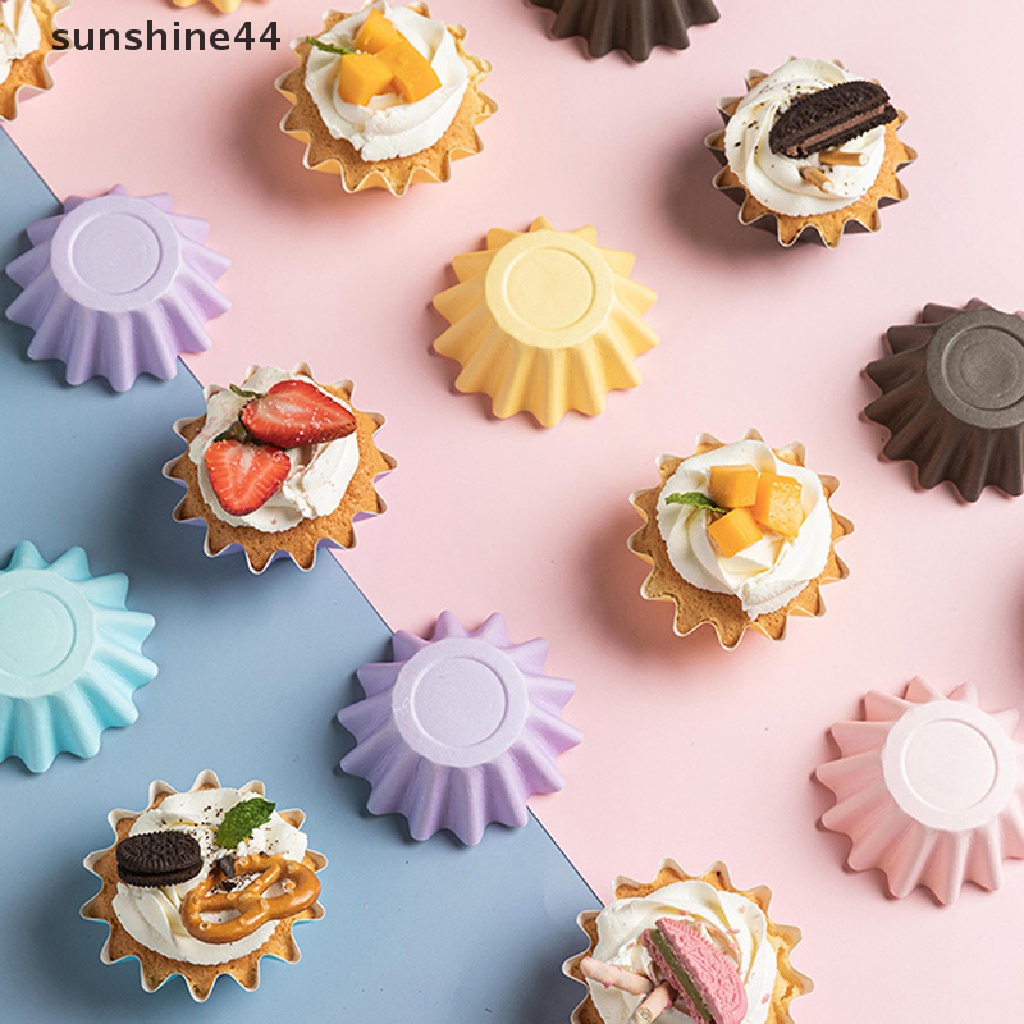 Sunshine 50PCS Kertas Cupcake / Muffin Untuk Dekorasi Pesta