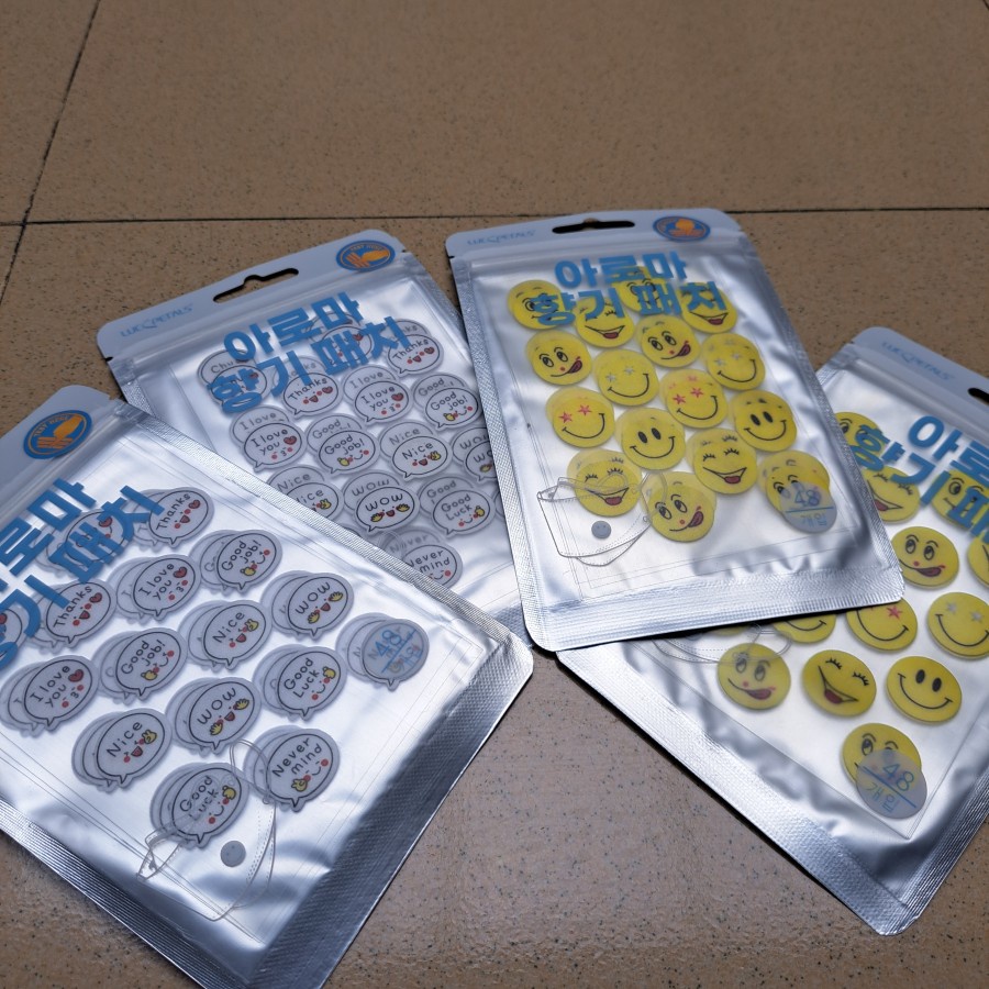 Stiker Masker Aroma Motif Warna 1 Zip isi 48 Stiker