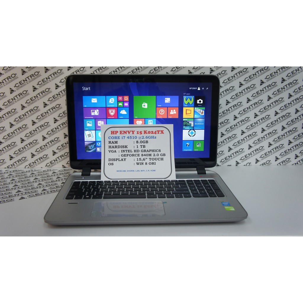 HP ENVY 15 Core I7 hasewell touchscreen dual VGA
