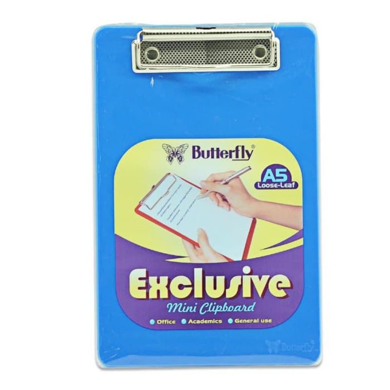 Butterfly Mini Clipboard A5 / Papan Jalan A5 / Papan Ujian