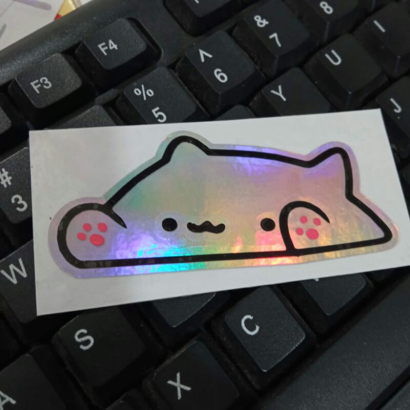 

sticker cutting kucing cat lucu
