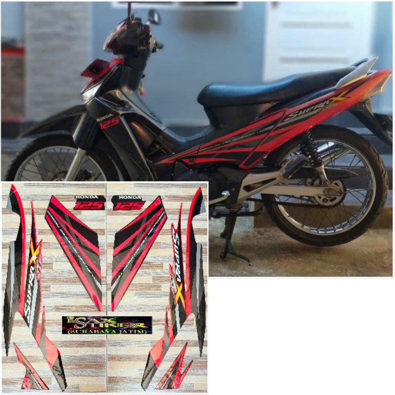 striping original Honda Supra X 125 D tahun 2008 2009