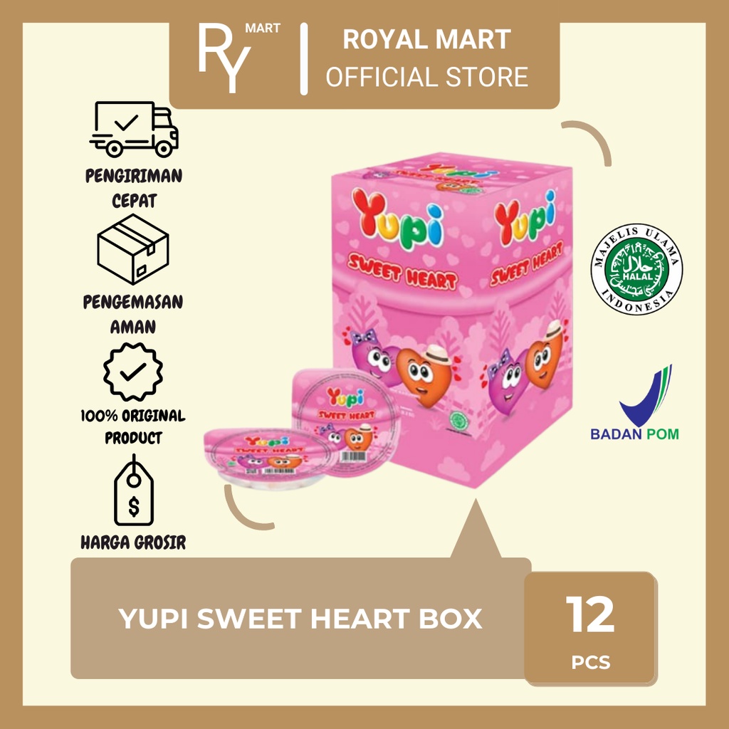 

Permen Yupi Sweet Heart Box 12's