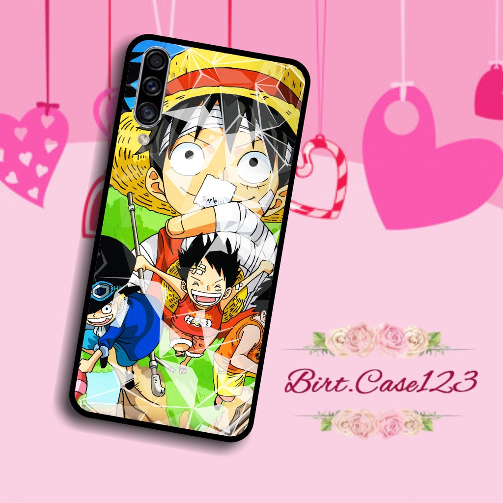 softcase diamond gambar ONE PIECE Oppo A3s A1k A5 A9 2020 A7 F9 A5s A31 A52 A92 A37 A53 A83 BC644