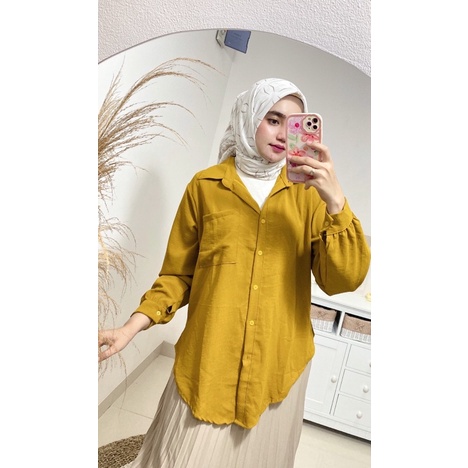 basic crinkle Shirt / kemeja crinkle oversize