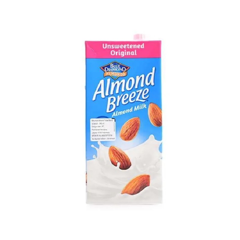 Almond Breeze Milk Blue Diamond / Susu Almond Unsweetened Original 946 mL