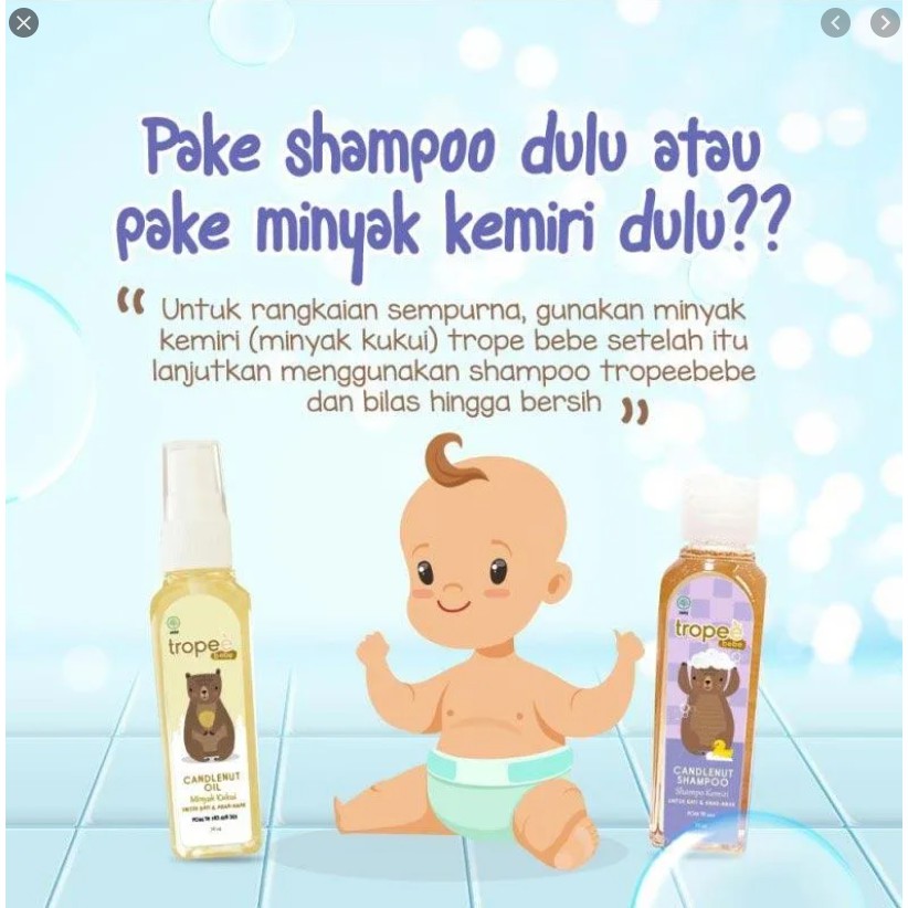 Tropee Bebe Candlenut Oil Minyak Kemiri Kukui 100ml