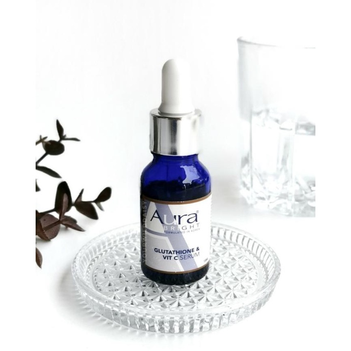 AURA BRIGHT GLUTHATHIONE N VIT C SERUM - SERUM VIT C WAJAH AURA BRIGHT
