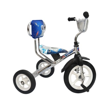 SEPEDA BMX RODA TIGA ANAK SANDARAN ARAVA ALFREX WARNA CHROME DORONGAN