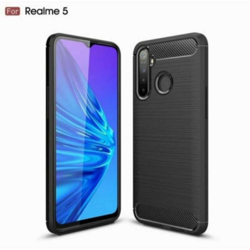 Realme 5 5 Pro soft case silikon carbon