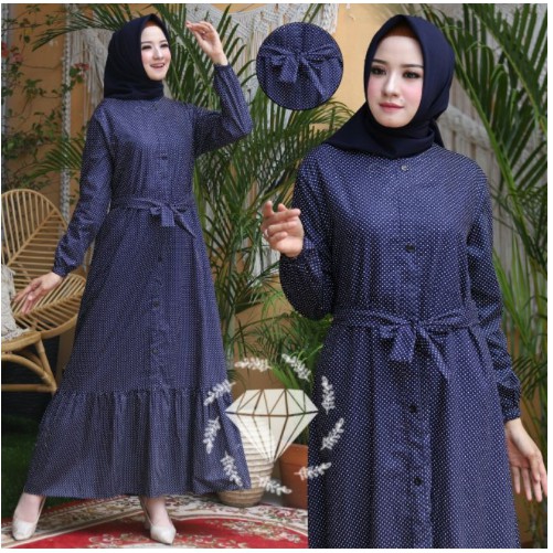 gamis wanita murah modern kekinian maxi harmony maxy lebaran 2021 by rumahfashionmuslim