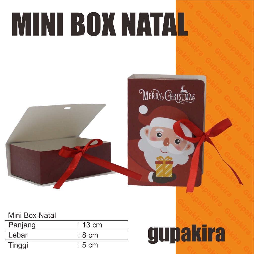 

Mini Box Kotak Kado Hadiah Christmas Natal 13 x 8 x 5 - min 5 pcs