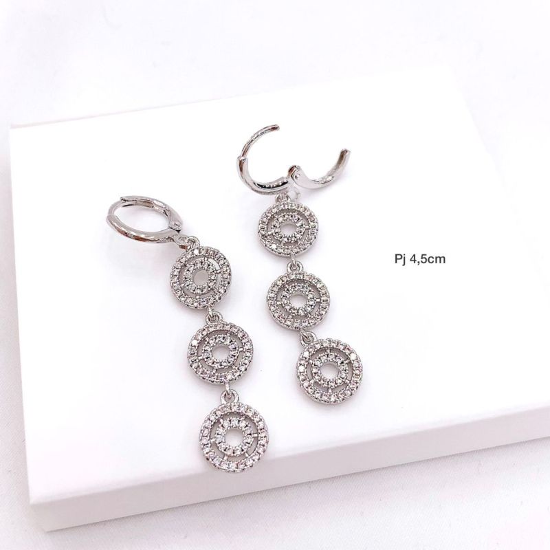 Anting Silver925 perak Premium Quality platgold Anti Karat Anti Alergi Earring a11