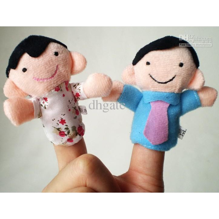 Boneka Jari Keluarga 6in1 Finger Puppets Family Story Time Telling Baby Cerita Bayi Mainan Anak Bayi