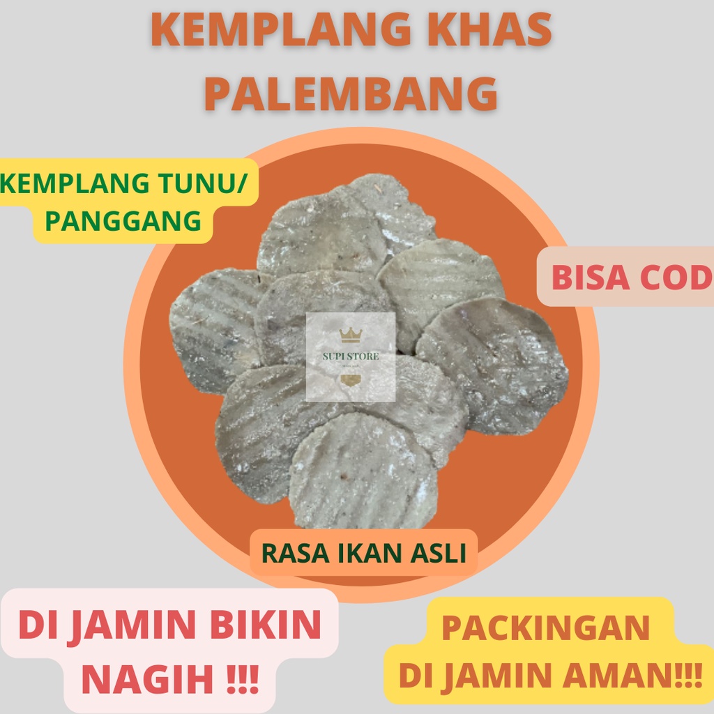 

KERUPUK KEMPLANG PANGGANG ASLI PALEMBANG MAKANAN KHAS PALEMBANG TERMURAH / KERUPUK KEMPLANG TUNU