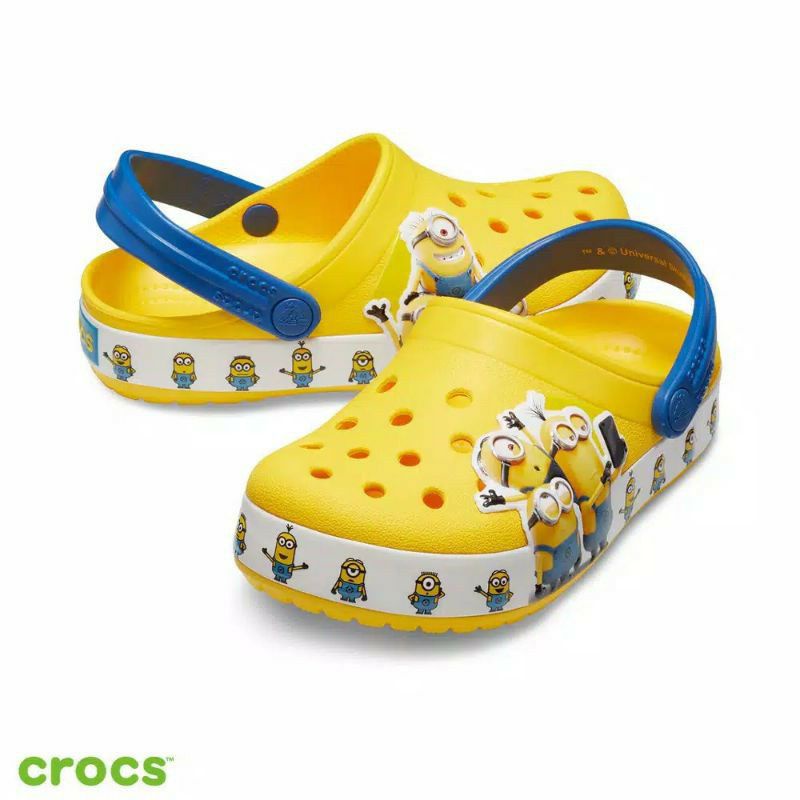 SANDAL LED CROCS FUN LAB MINION MINIONS LED CLOG