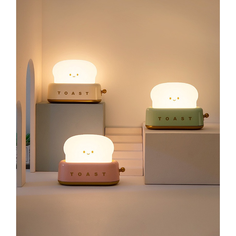 Lampu Roti Cute Toast bread lamp LB030 night light dekorasi kamar