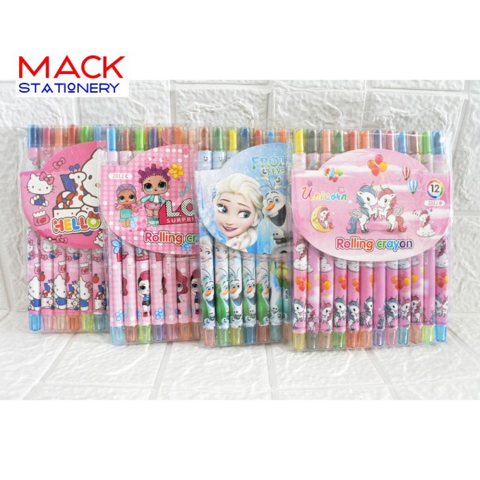 

Produk Terbaru Crayon Putar Panjang 12 Warna/Rolling Crayon/Oil Pastel