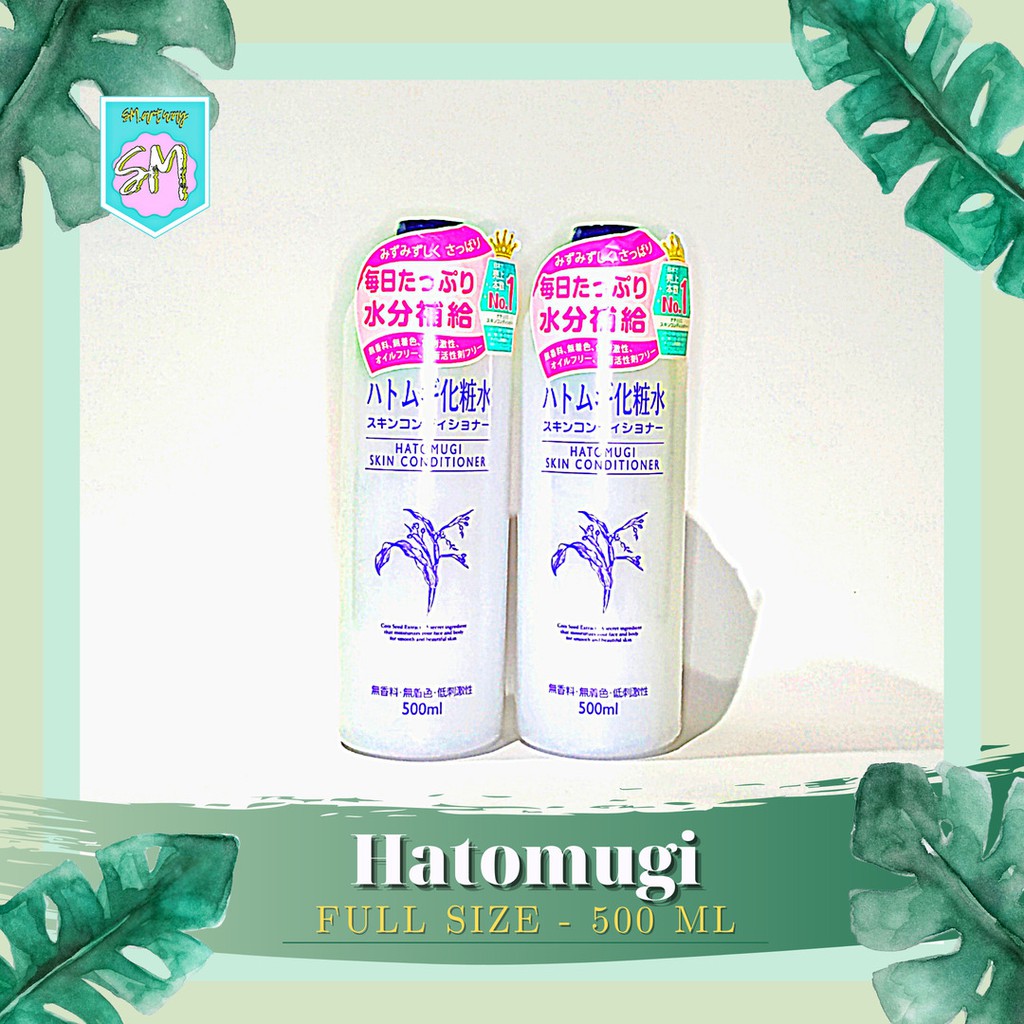 [ BPOM ] HATOMUGI Skin Conditioner | Toner  Original 500 ML | Mengurangi Beruntusan &amp; Melembabkan