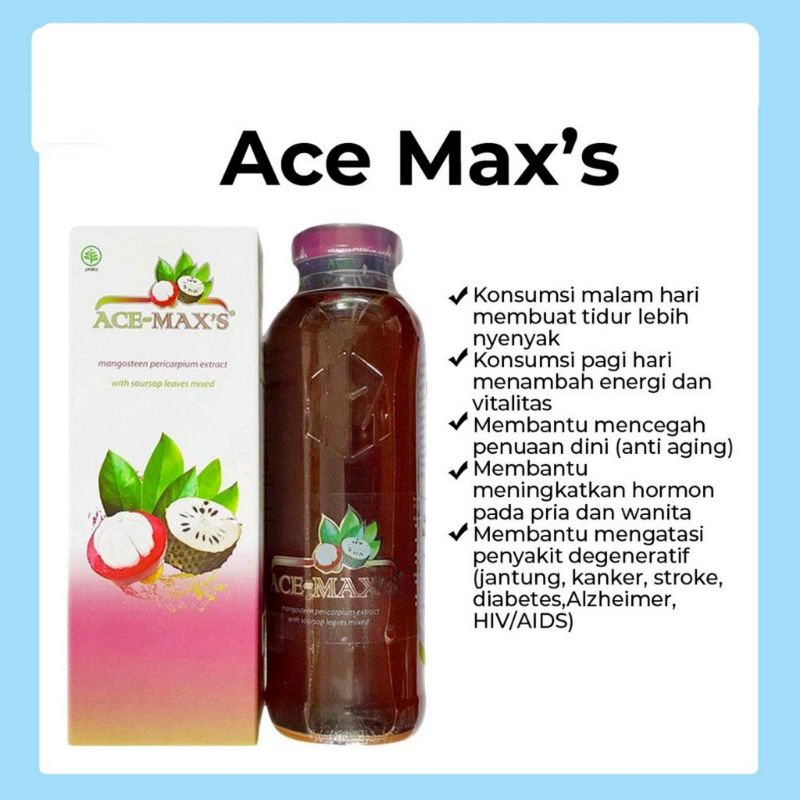 ACE MAXS ORIGINAL - JUS KULIT MANGGIS PLUS DAUN SIRSAK