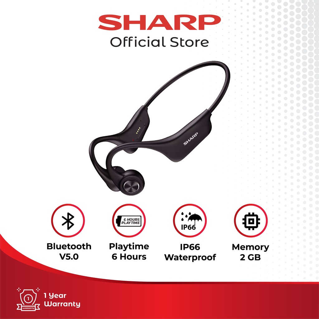 Sharp Headphone Wireless Bone Conduction HP-BC50