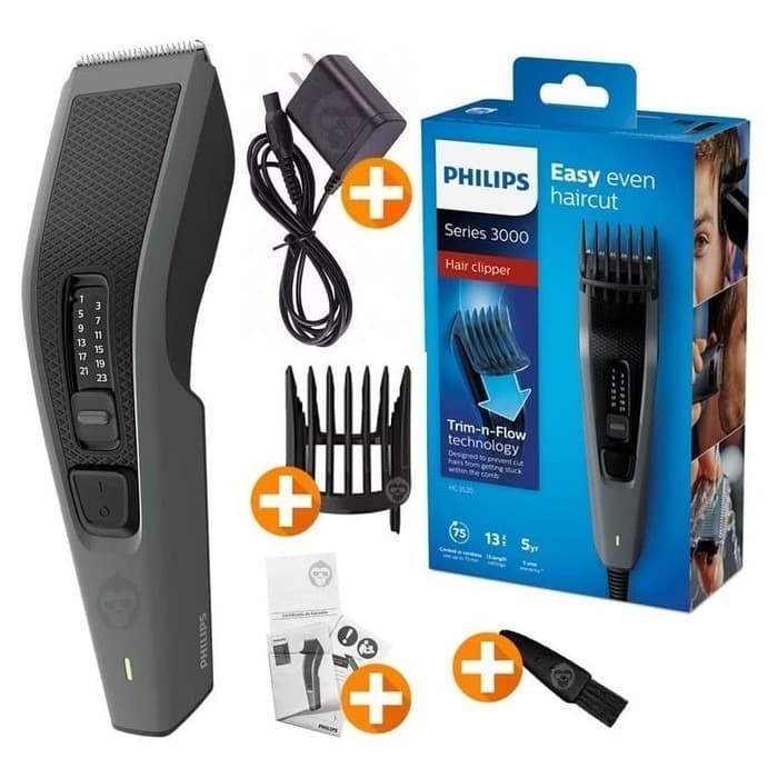 ALAT CUKUR RAMBUT PHILIPS HC3520/15 HAIRCLIPPER SERIES 3000 - HITAM