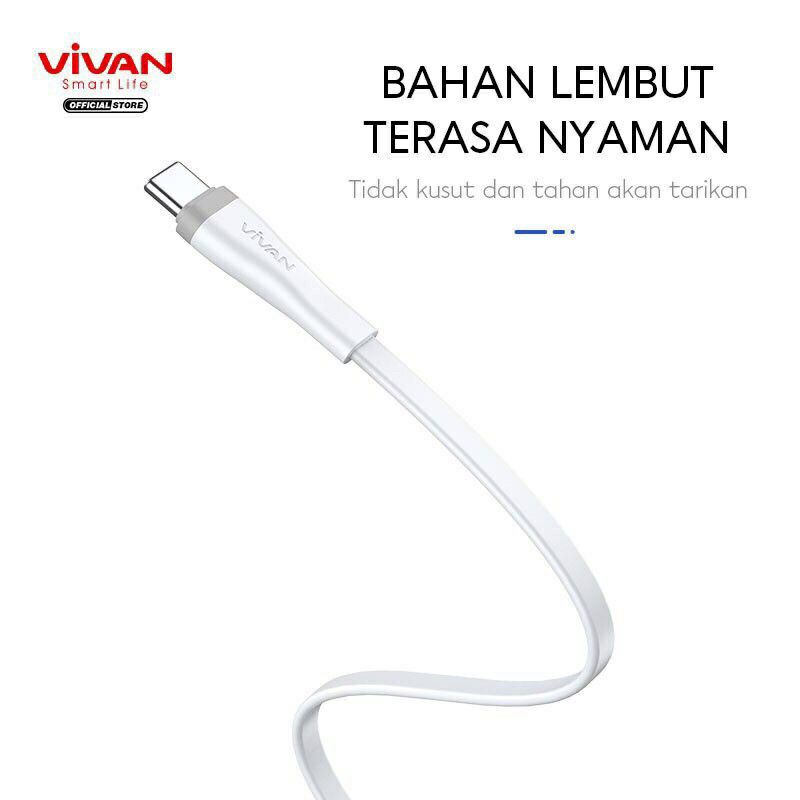 Kabel Data Vivan SC100S Kabel Data Type C ORIGINAL