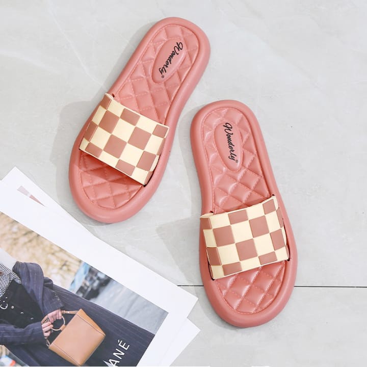 Sandal Wanita Dewasa Slop/kokop catur casual flip flop