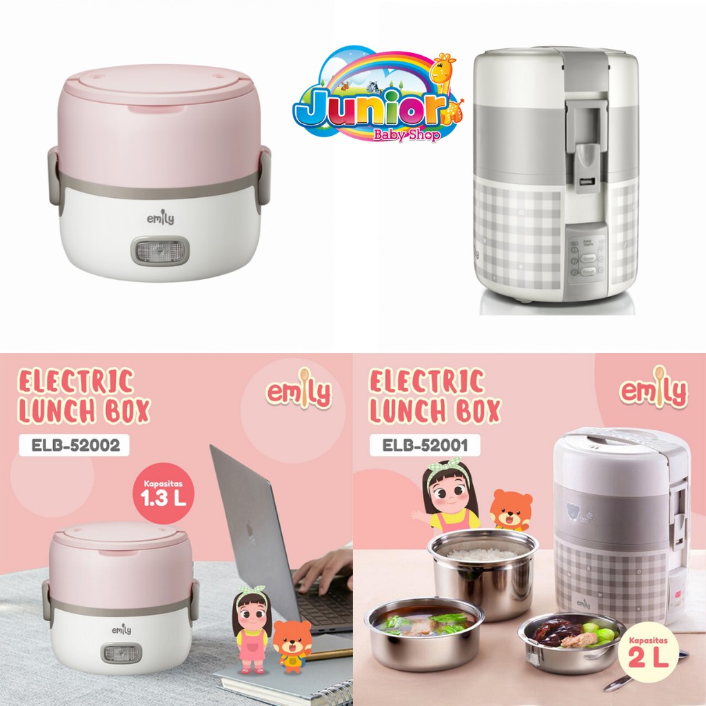 Emily Electric Lunch Box 1.3L &amp; 2L / Pemanas makanan / Penanak Nasi