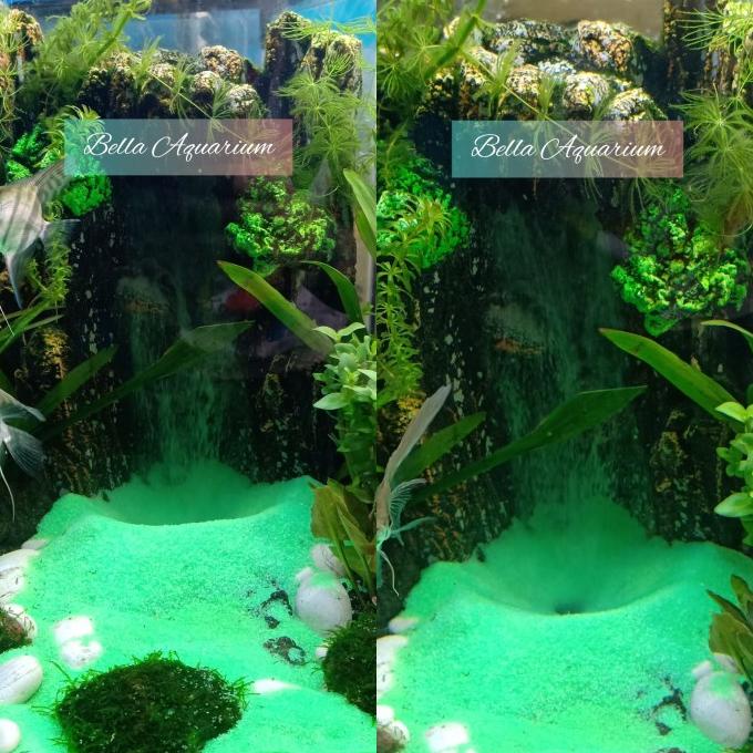 Harga Murah Sale Tebing Air Terjun Mini Aquarium Aquascape 20Cm Bonus Pasir Silika
