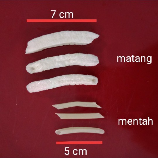 KERUPUK STIK KENTANG mentah 250 gram , enak, gurih dan renyah