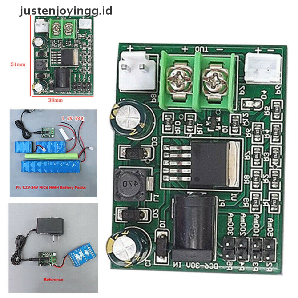 Papan Modul Charger Baterai Ni-Cd Ni-MH NiCd Ni-MH NiCd 1.2~24V 2.4 3.6 12V