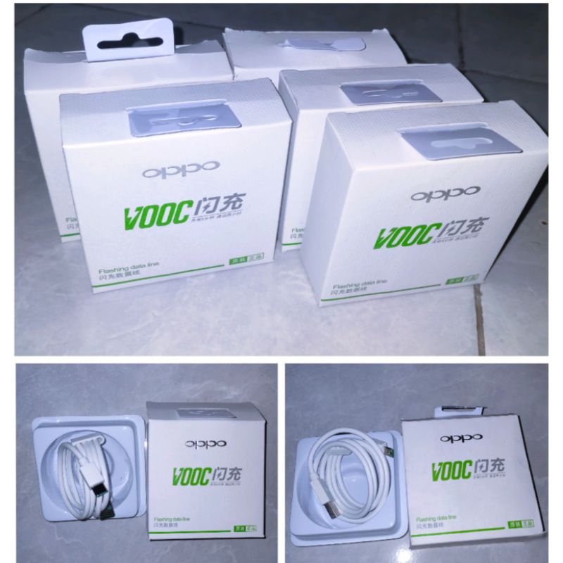Kabel Data Charger Cas oppo VOOC Fast Charging Original
