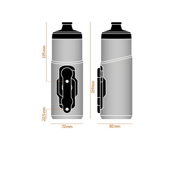 Botol Minum Sepeda - Fidlock Twist Bottle 600 + Bike Base - Black