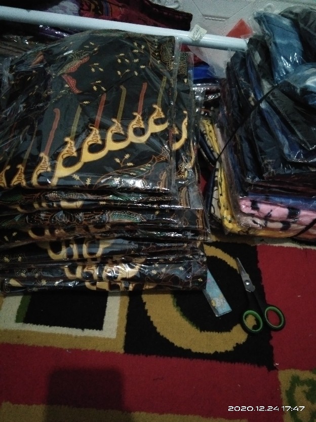 Kemeja Batik Lengan Panjang Size M L Xl Xxl