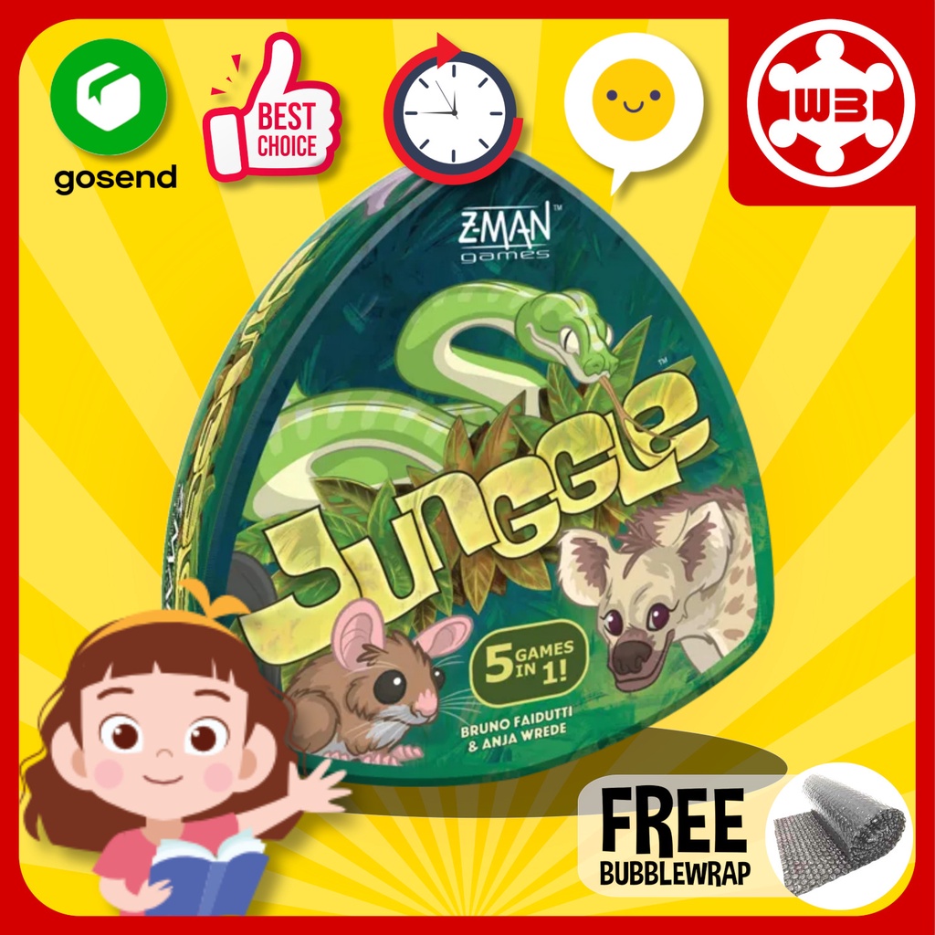 Junggle ZMAN Card Game Permainan Edukasi Biologi Rantai Makanan - PRELOVED