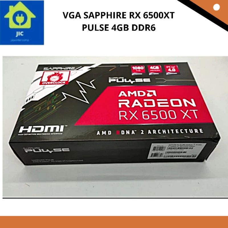 VGA SAPPHIRE RX 6500XT PULSE 4GB DDR6