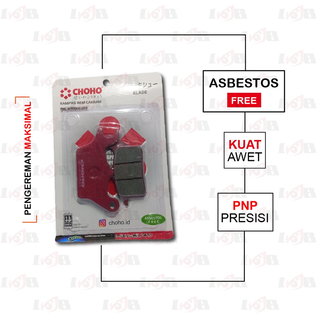 Disc Pad Choho Blade Revo Absolute Kampas Rem Depan Cakram Disk Front Brake