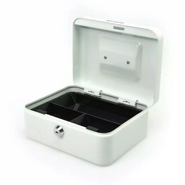 

File-Box- Krisbow Cash Box Uk 20 X 16 X 9 Cm - Putih -Box-File.