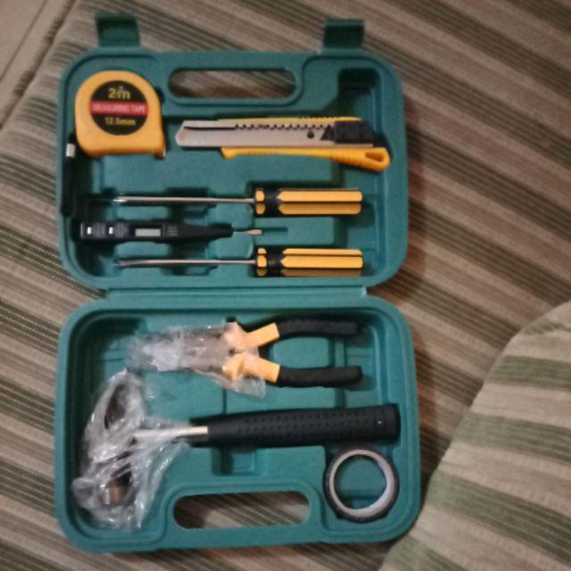 [bj] Repairing Tool Set 9 In1 / Kit Alat Tukang Servis Rumah Atau Mobil