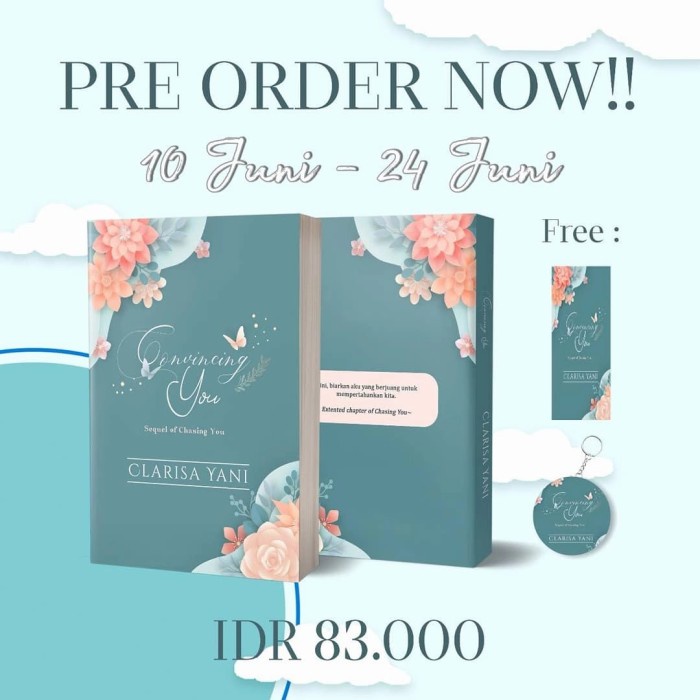 

PROMO!!! NOVEL CONVINCING YOU BY CLARISA YANI TERBARU